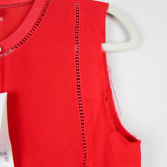 NWT Tory Burch Silk Ruffled Hem Sleeveless Top– Chic Blouse for Any Occasion - Picture 8 of 9